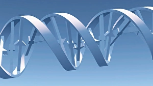 3D-Rendern. DNA-Kette