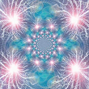 Fractal Pattern Design Drucke: Abstract fractal composition