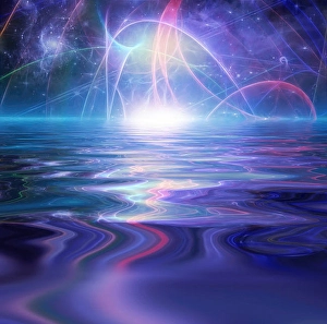 Digital Landscape Design Drucke: Abstract Horizon