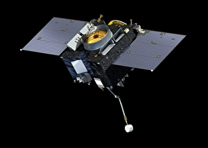 Space Art Illustrations Drucke: Artist's concept of the OSIRIS-REx space probe