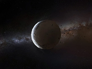 Planetary Science Photos Drucke: Artist's impression of a disrupted planet