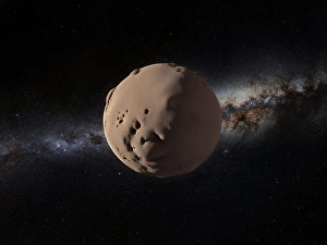 Outer Space Illustration Drucke: Artist's impression of a planetesimal