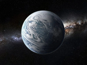 Planetary Science Photos Drucke: Artist's impression of a super-Earth