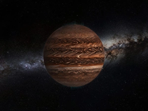 Gas Giant Planets Drucke: Artist's impression of a super-Jupiter