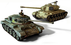 World War II Artwork Drucke: The British A34 Comet and the U