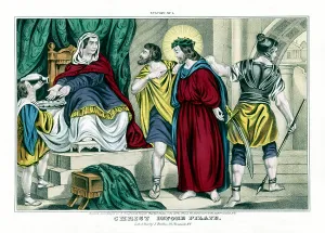New Testament Biblical Events Drucke: Christ before Pilate