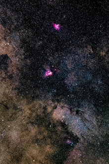 Emission Nebula Pictures Drucke: Close-up of the Small Sagittarius Starcloud
