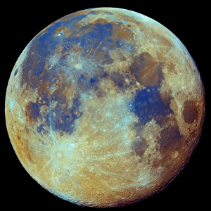 Farbiger Mond, (geologische Unterschiede)