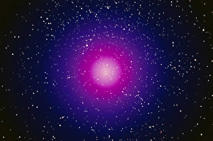 Space Exploration Illustration Drucke: Computer Enhanced Galaxy