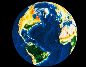 Earth From Space Drucke: Computer Image of Earth