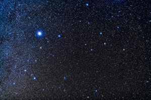 Colorful Night Sky Photos Drucke: The constellations of Canis Major