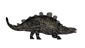 Cretaceous Period Creatures Drucke: Crichtonsaurus dinosaur walking