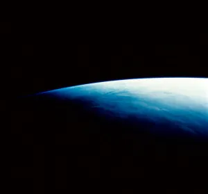 Space Photography Of Earth Drucke: Curve of Planet