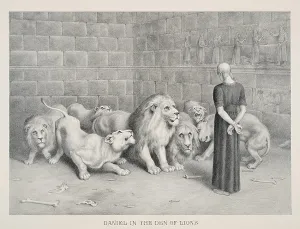 Ancient Christianity Images Drucke: Daniel in the Den of Lions