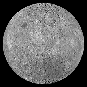 Black And White Space Photography Drucke: The Far Side of the Moon
