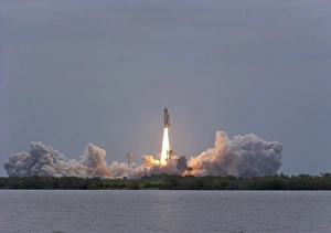 Die endgültige Start des Raumschiffs Atlantis