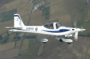 England Aerial View Drucke: G-115 Tutor basic trainer in-flight over England