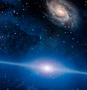Abstract Space Art Drucke: Galactic Space