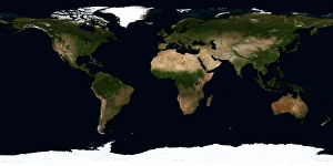 South America Continent Drucke: Global image of the world