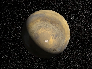 Martian Landscape Photography Drucke: Global view of Mars