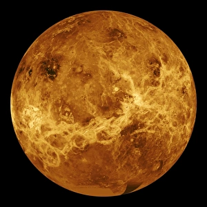 Space Photography Drucke: Global view of the surface of Venus