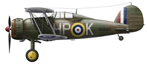 Battle Of Britain Drucke: A Gloster Gladiator Mk II