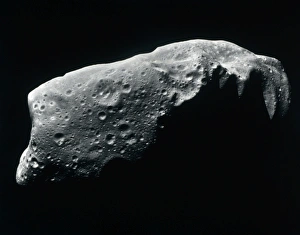 Black And White Space Photos Drucke: Image of an asteroid