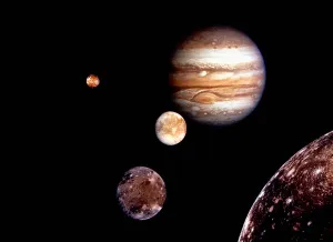 Solar System Images Drucke: Jupiter System Montage