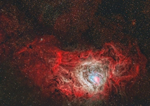 Emission Nebula Pictures Drucke: Lagoon Nebula
