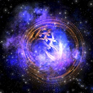 Supernova Explosion Drucke: Leftover remnants from a supernova explosion