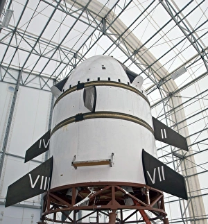 Indoor Space Photography Drucke: Max Launch Abort System vehicle