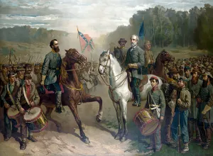 Der letzte Treffen zwischen General Robert E.