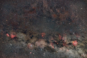 Cassiopeia Constellation Drucke: The Milky Way from Cassiopeia to Cepheus