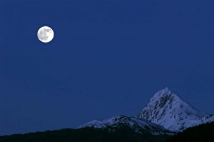 Moonlit Mountain Range Drucke: Moonrise