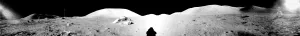 Black And White Space Photography Drucke: Apollo 17 assembled panorama