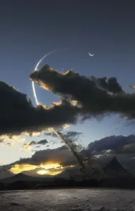 Serene Rural Landscape Photo Drucke: New Earth based moon project called Hyperion