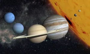 Solar System Scale Model Drucke: The planets and larger moons to scale with the Sun