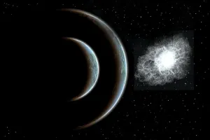 Ein Stern, der in eine Nova geht