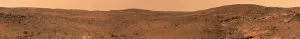 Martian Landscape Photography Drucke: Panoramic view of Mars