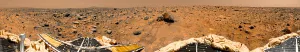 Martian Surface Features Drucke: Panoramic view of Mars