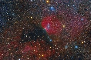 Deep Space Astrophotography Drucke: Red emissions in Cepheus