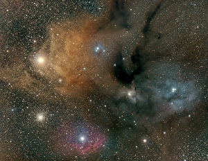 Emission Nebula Pictures Drucke: Rho Ophiuchi & Antares cloud complex