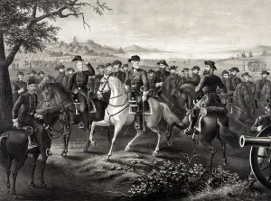 Confederate Army Leaders Drucke: Robert E. Lee and 21 Confederate generals