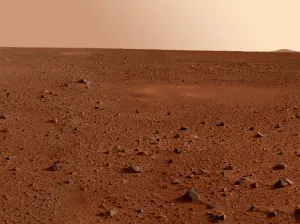 Mars Geological Features Drucke: The rocky surface of Mars