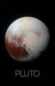 Solar System Artwork Drucke: Solar system poster of Pluto
