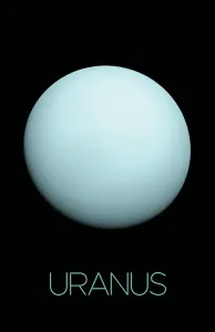 Colorful Astronomy Pictures Drucke: Solar system poster of Uranus