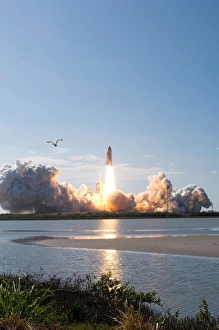 Kennedy Space Center Images Drucke: Space Shuttle Discovery launch