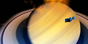 Planetary Ring Systems Drucke: A spaceship orbits Saturn