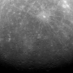 Black And White Space Photography Drucke: Surface of Mercury