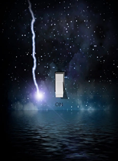 Abstract Space Art Drucke: Switch Universe On